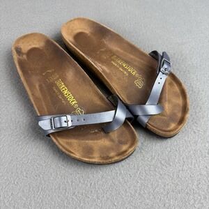 Birkenstock Gray Piazza Size 39/8 Excellent Condition